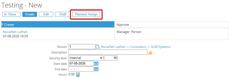 Planned and multiple assign