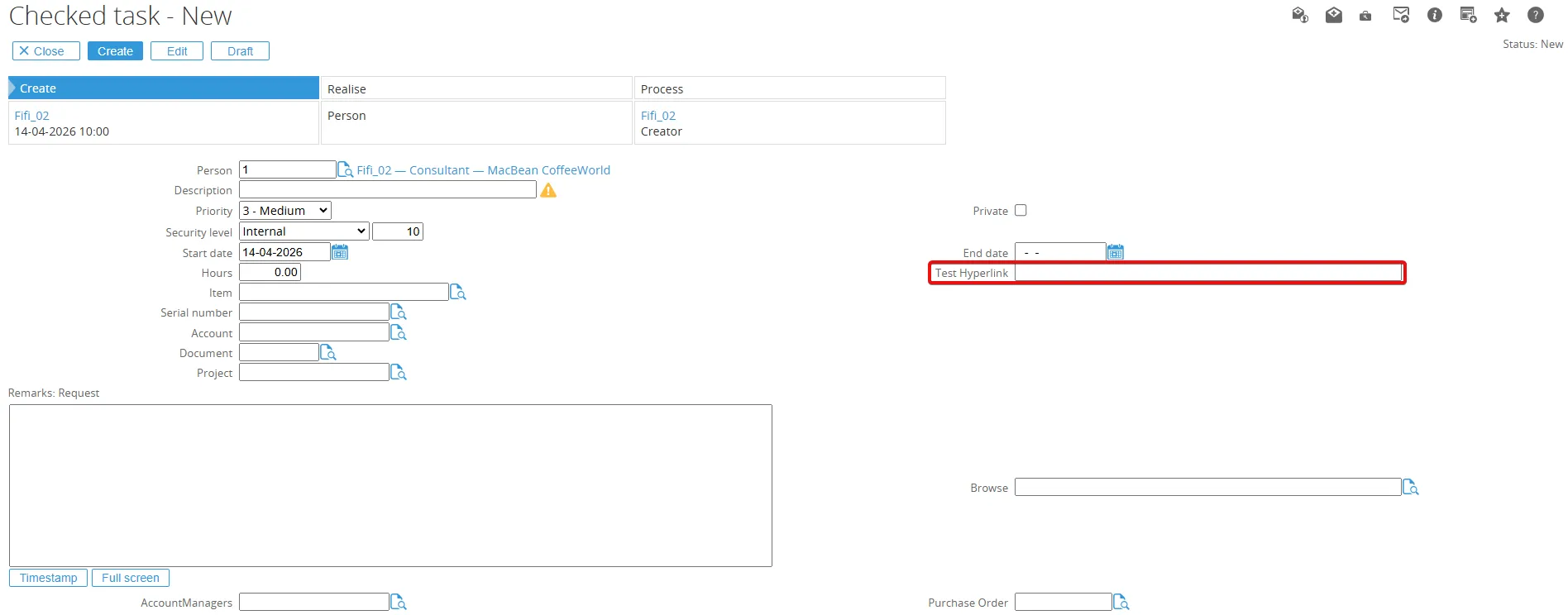 Request section list